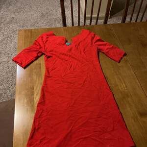 Red Pullover Dress